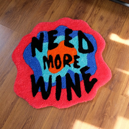 Need More Wine Tufted Rug