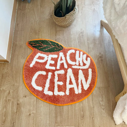 Peach Tufted Rug