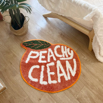 Peach Tufted Rug