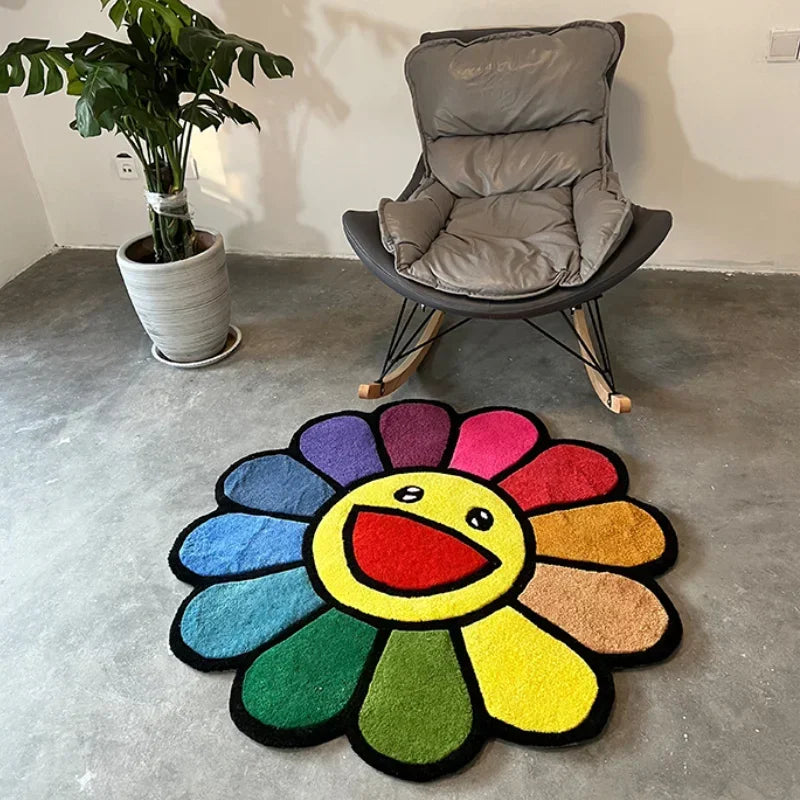 Smiley Flower Rug