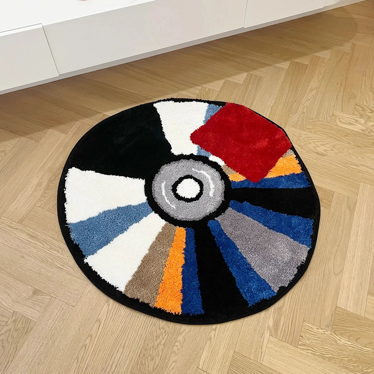 CD Label Tufted Rug