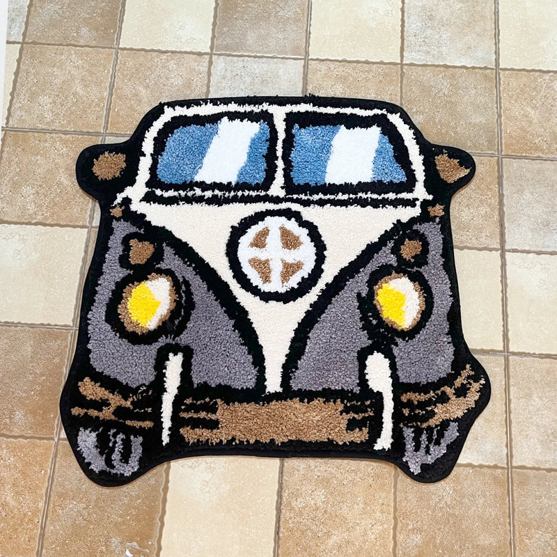 Cartoon Bus Carpet Rug