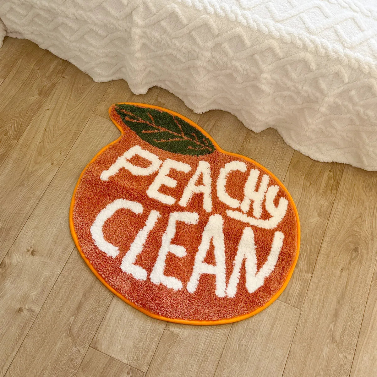 Peach Tufted Rug