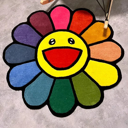 Smiley Flower Rug