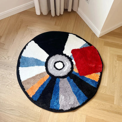 CD Label Tufted Rug